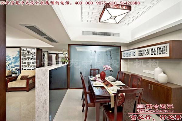 別墅中式裝修效果圖(5) 選擇專業的別墅設計公司,才能有好的設計效果。