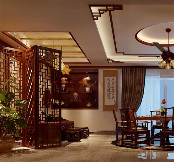 別墅室內環境一角 別墅電腦桌設計,展現出藝術與個性。