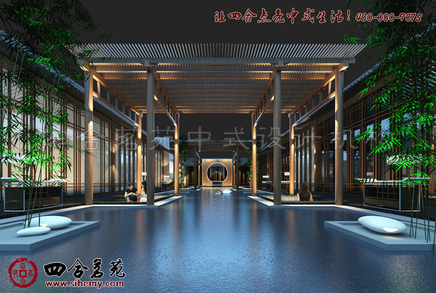 碧波蕩漾的空間裝飾帶來享受 新中國園林文化欣賞